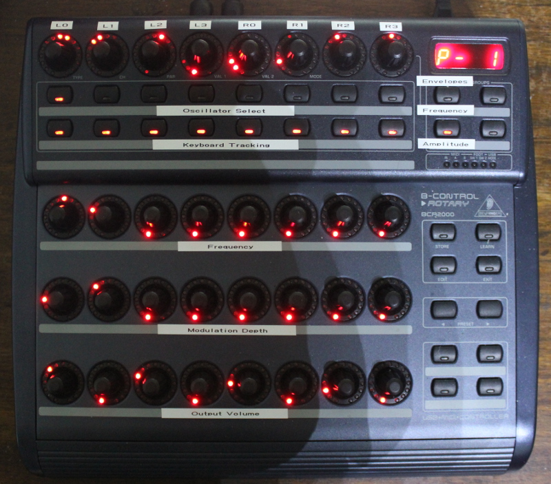 BCR2000 MIDI Controller.